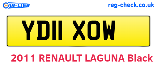 YD11XOW are the vehicle registration plates.