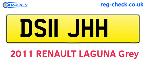 DS11JHH are the vehicle registration plates.