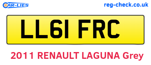 LL61FRC are the vehicle registration plates.