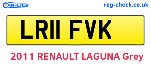 LR11FVK are the vehicle registration plates.