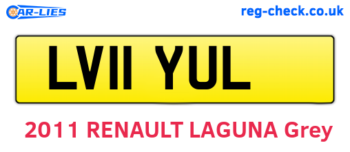 LV11YUL are the vehicle registration plates.