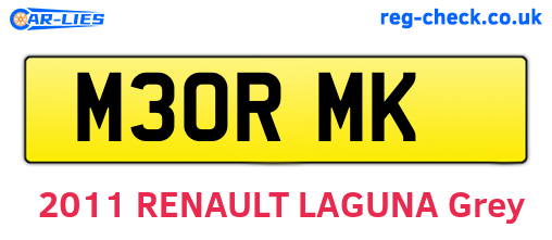 M30RMK are the vehicle registration plates.