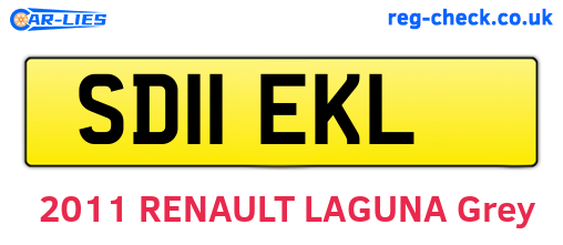 SD11EKL are the vehicle registration plates.