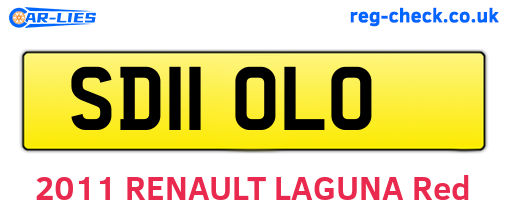 SD11OLO are the vehicle registration plates.
