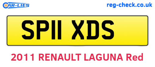 SP11XDS are the vehicle registration plates.