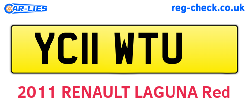 YC11WTU are the vehicle registration plates.