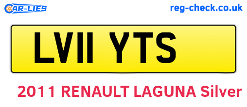 LV11YTS are the vehicle registration plates.