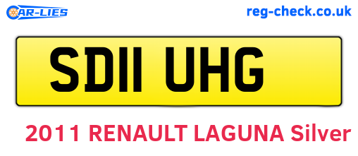 SD11UHG are the vehicle registration plates.