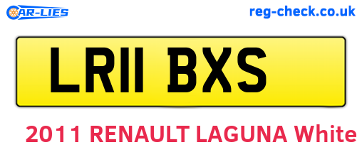 LR11BXS are the vehicle registration plates.