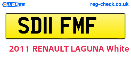 SD11FMF are the vehicle registration plates.