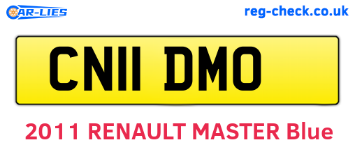 CN11DMO are the vehicle registration plates.