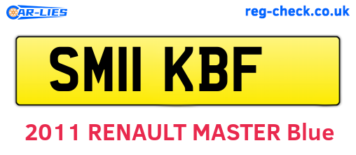 SM11KBF are the vehicle registration plates.