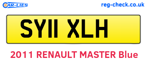 SY11XLH are the vehicle registration plates.