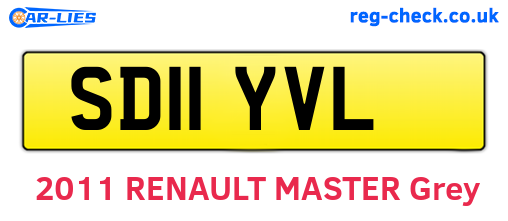 SD11YVL are the vehicle registration plates.