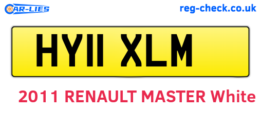 HY11XLM are the vehicle registration plates.