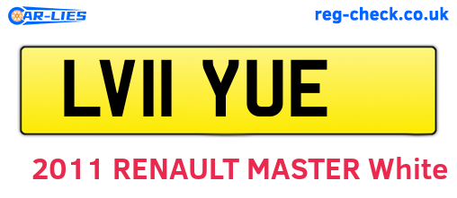 LV11YUE are the vehicle registration plates.