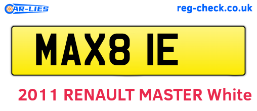 MAX81E are the vehicle registration plates.