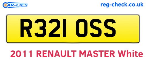 R321OSS are the vehicle registration plates.