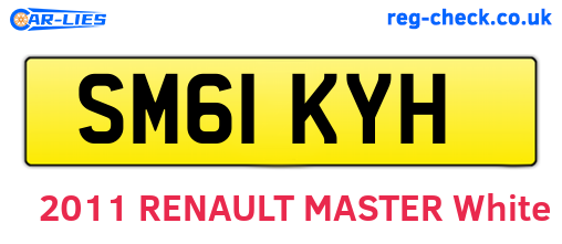 SM61KYH are the vehicle registration plates.