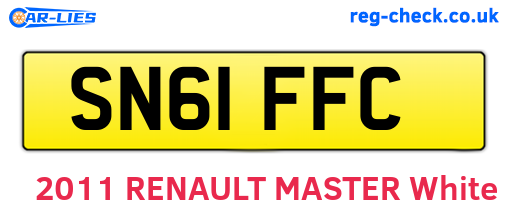 SN61FFC are the vehicle registration plates.