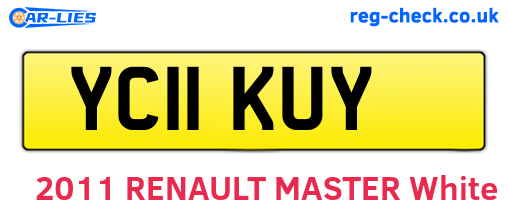 YC11KUY are the vehicle registration plates.