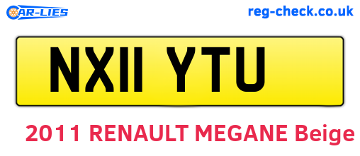 NX11YTU are the vehicle registration plates.