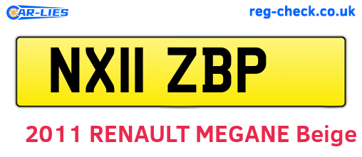 NX11ZBP are the vehicle registration plates.