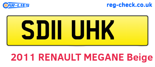 SD11UHK are the vehicle registration plates.