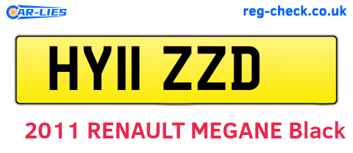 HY11ZZD are the vehicle registration plates.