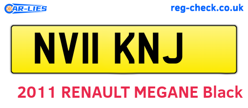 NV11KNJ are the vehicle registration plates.