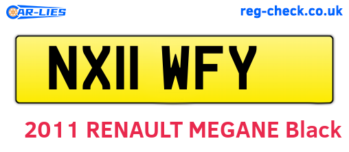 NX11WFY are the vehicle registration plates.