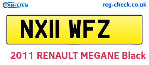 NX11WFZ are the vehicle registration plates.