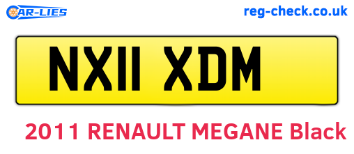 NX11XDM are the vehicle registration plates.