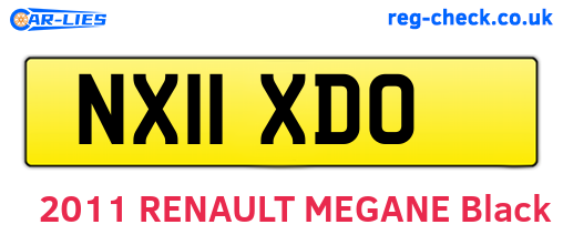 NX11XDO are the vehicle registration plates.