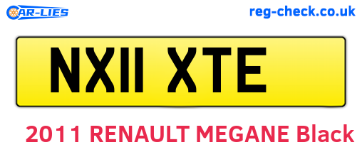NX11XTE are the vehicle registration plates.