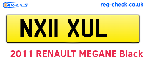 NX11XUL are the vehicle registration plates.