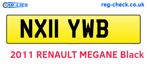 NX11YWB are the vehicle registration plates.