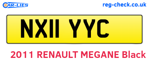 NX11YYC are the vehicle registration plates.