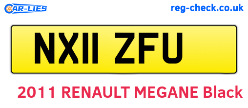 NX11ZFU are the vehicle registration plates.