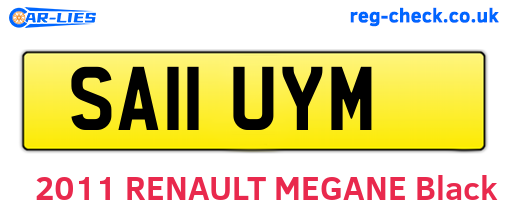 SA11UYM are the vehicle registration plates.