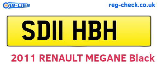 SD11HBH are the vehicle registration plates.