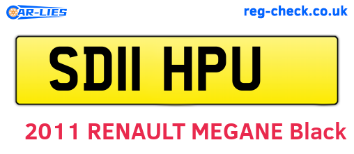 SD11HPU are the vehicle registration plates.
