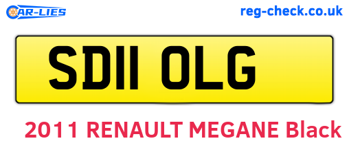 SD11OLG are the vehicle registration plates.