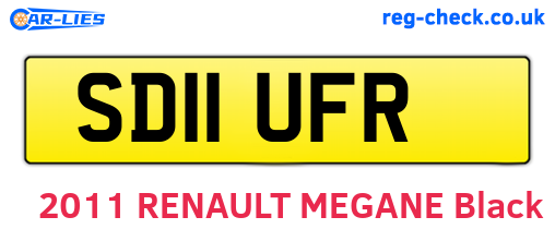 SD11UFR are the vehicle registration plates.