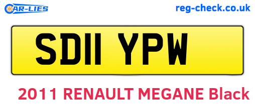 SD11YPW are the vehicle registration plates.