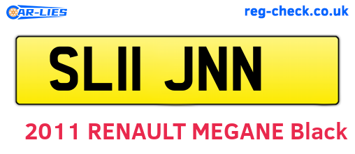 SL11JNN are the vehicle registration plates.