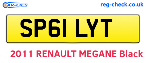 SP61LYT are the vehicle registration plates.