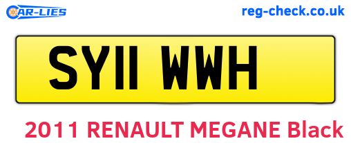 SY11WWH are the vehicle registration plates.