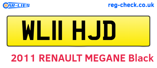 WL11HJD are the vehicle registration plates.
