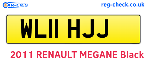 WL11HJJ are the vehicle registration plates.